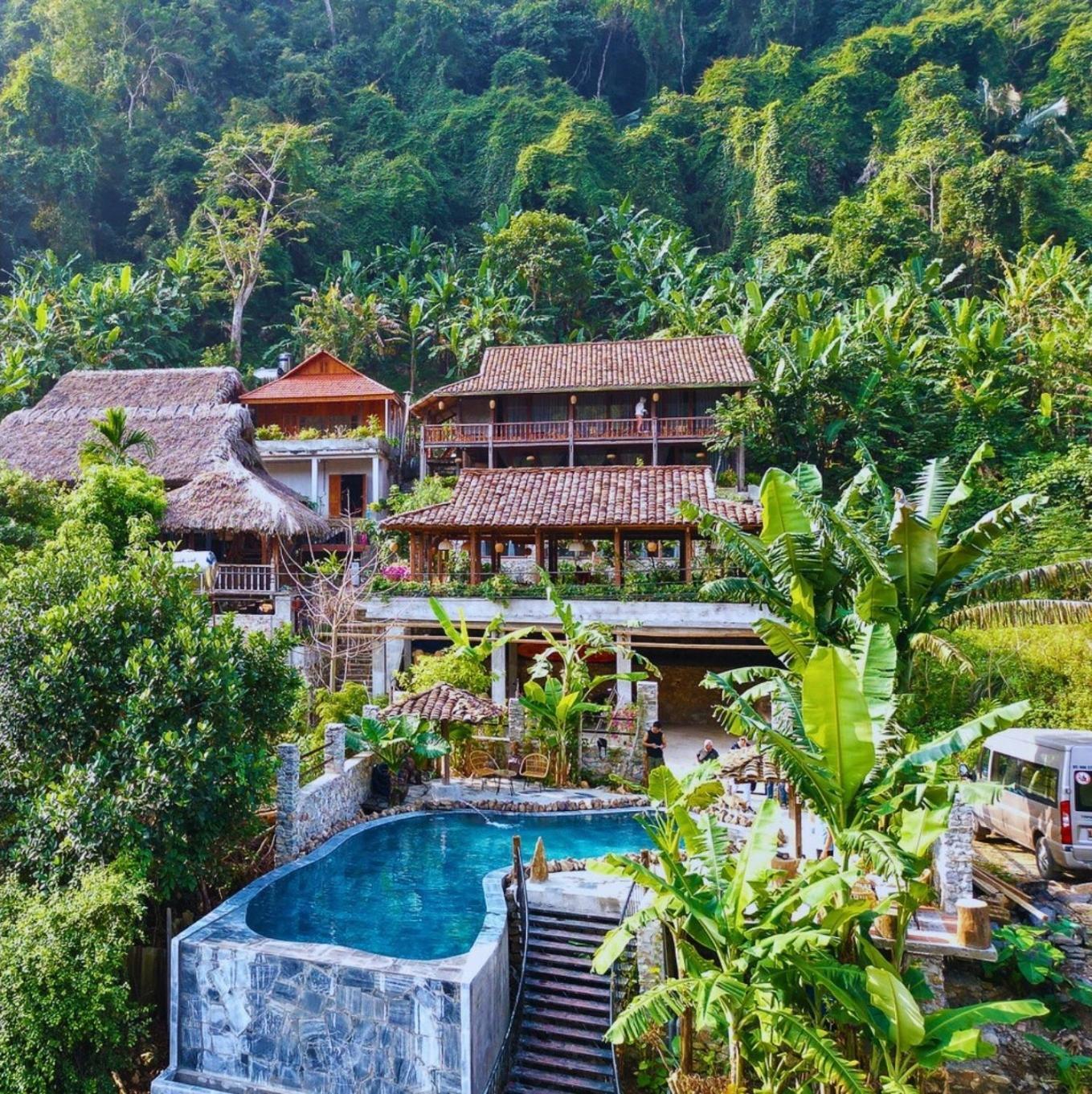 Ba Be Jungle Houses Eksteriør billede